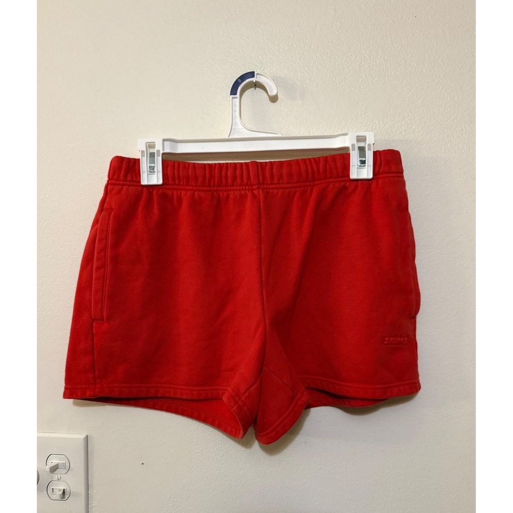 Skims Cotton Fleece Classic Shorts Brick Size S